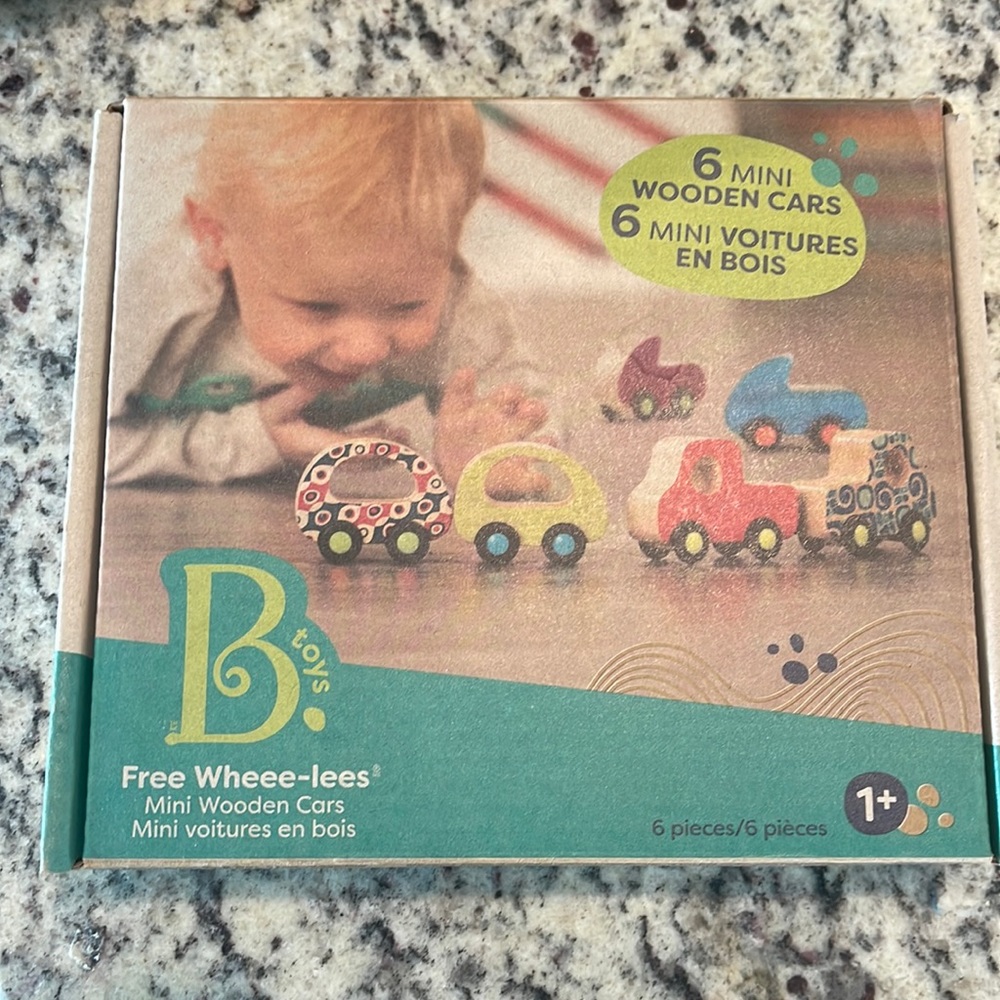 B Toys wooden cars